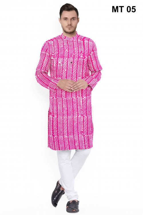 Half Silk Stitched Panjabi For Men